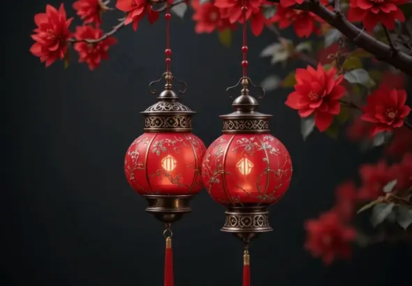 crimson-lanterns-amidst-a-blooming-night-of-floral-elegance_11494798